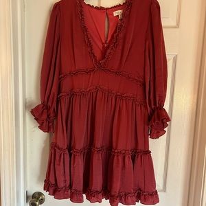 Red boutique dress